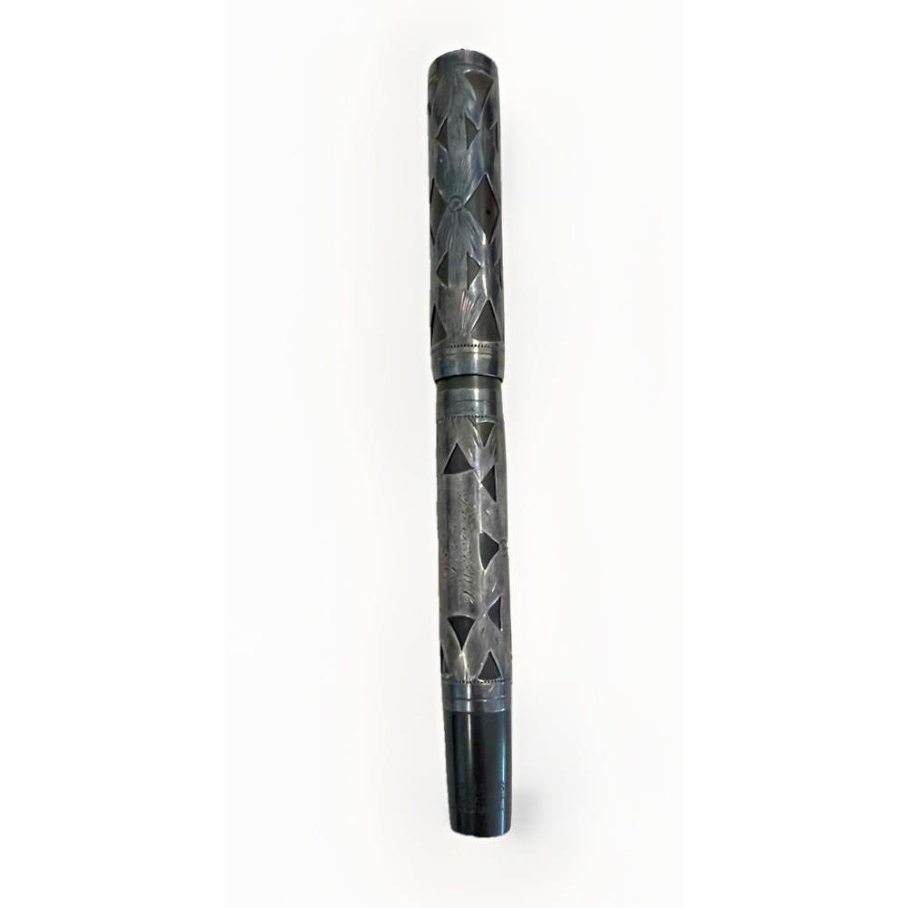 Ultra Rare‎ Waterman 455 Sterling Silver Overlay Fountain Pen 1925